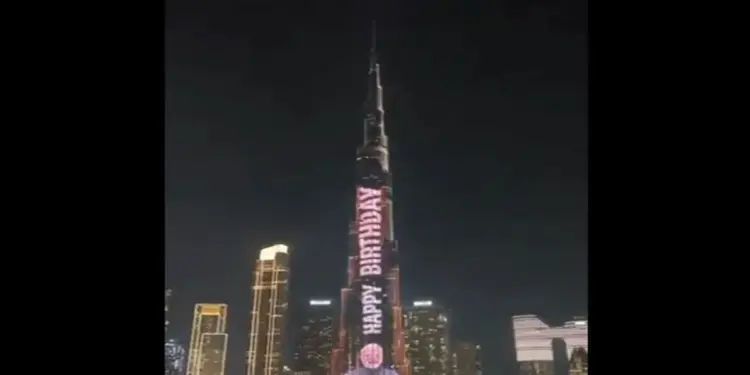 PM Modi's birthday celebrated on the tallest building in the world