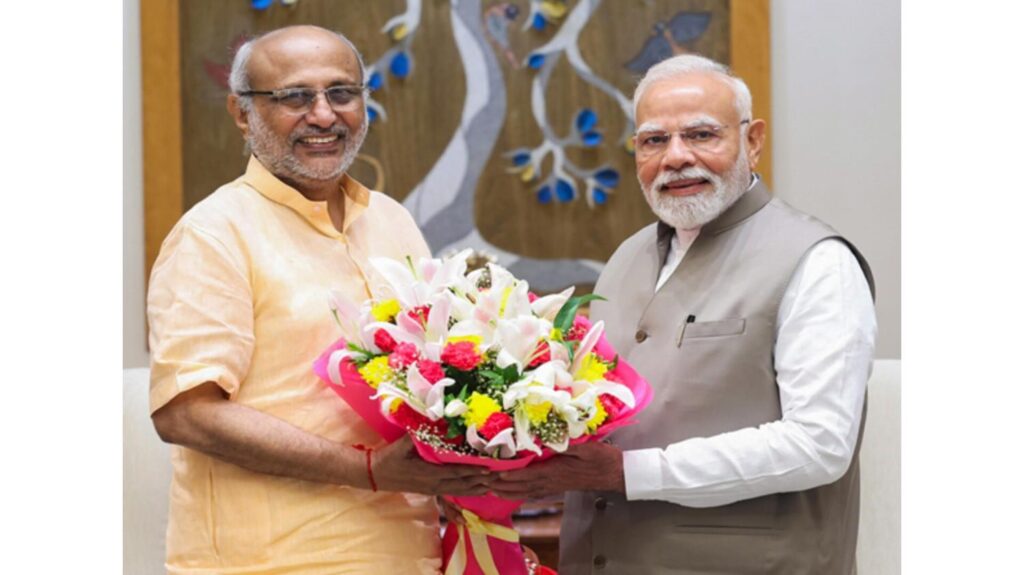 Prime Minister Modi congratulated the newly elected Vice President Radhakrishnan, saying "I am confident that he will prove to be an excellent Vice President"