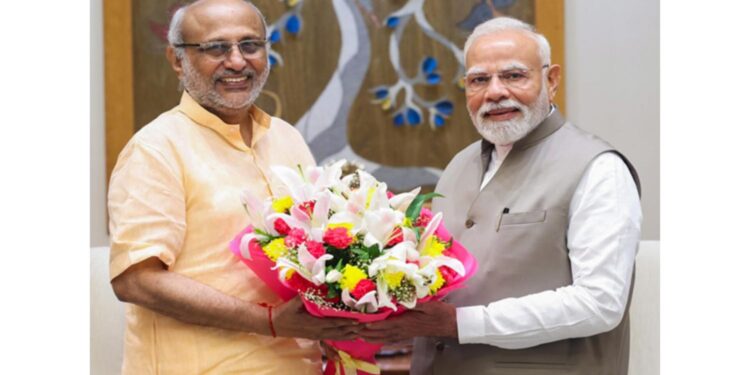 Prime Minister Modi congratulated the newly elected Vice President Radhakrishnan, saying "I am confident that he will prove to be an excellent Vice President"