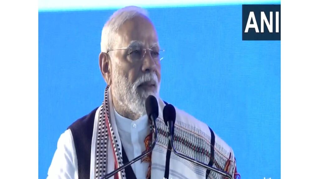 Prime Minister Narendra Modi visits three northeastern states, projects worth thousands of crores were inaugurated