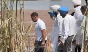 Punjab: Rahul Gandhi visited flood affected areas in Amritsar