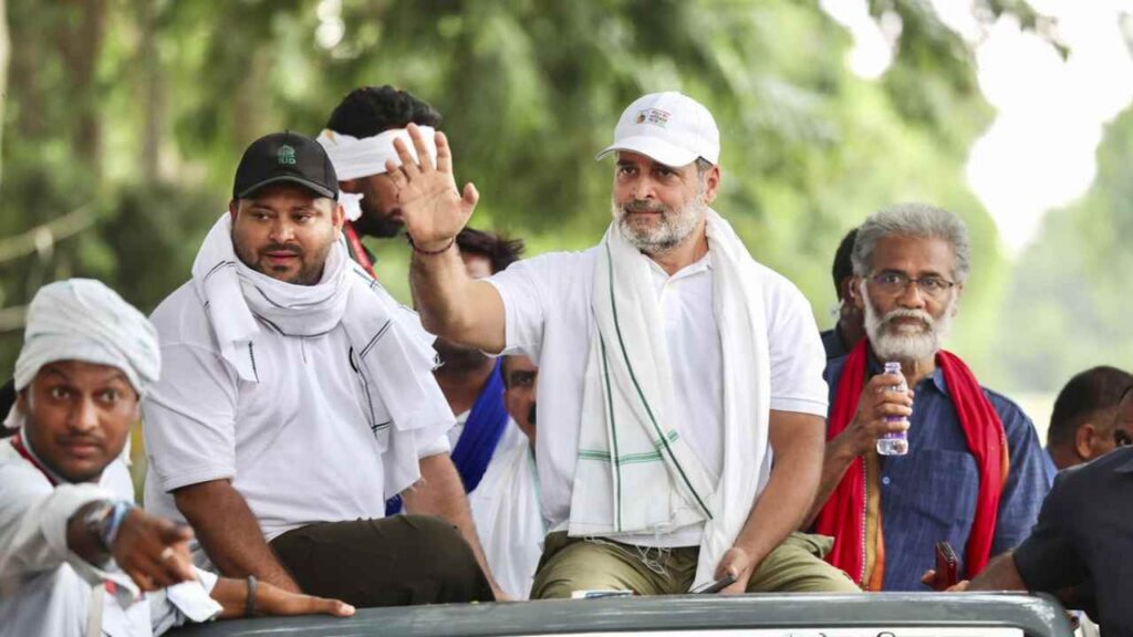 RJD Fears Election Loss? Tejashwi Yadav Launches Bihar Adhikar Yatra After Rahul Gandhi | RJD is afraid of defeat? Soon after Rahul, Tejashwi took out his election journey, what is the matter? News Track in Hindi