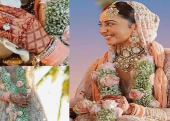 Rakul Preet Bani Dulhani with single diamond ring and Kundan jewelery can take tips for makeup and looks, RAKUL Preet Backcomes Bride With Single Diamond Ring and Kundan Jewelry, Can TAKE TATE TAPS For Makeup and Looks