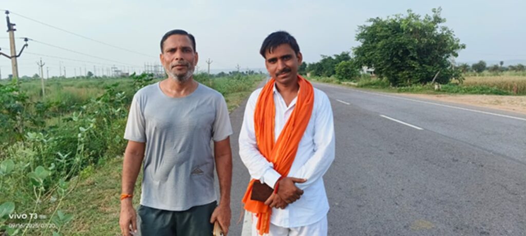 Runner Chandrashekhar Sharma reached Ayodhya from Jaipur and will now do Govardhan Parikrama from Bayana