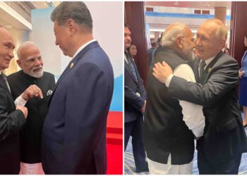SCO summit meeting in China: friendly conversation between Modi, Putin and Jinping