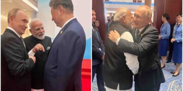 SCO summit meeting in China: friendly conversation between Modi, Putin and Jinping