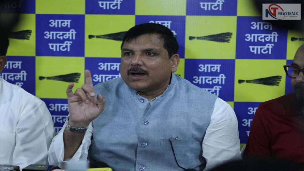 Sanjay Singh Accuses BJP of Silencing Aap Leaders in J&K | Mehraj Malik Arrest Case: Sanjay Singh lashed out at BJP: You will fight against this injustice till the road and court. News Track in Hindi