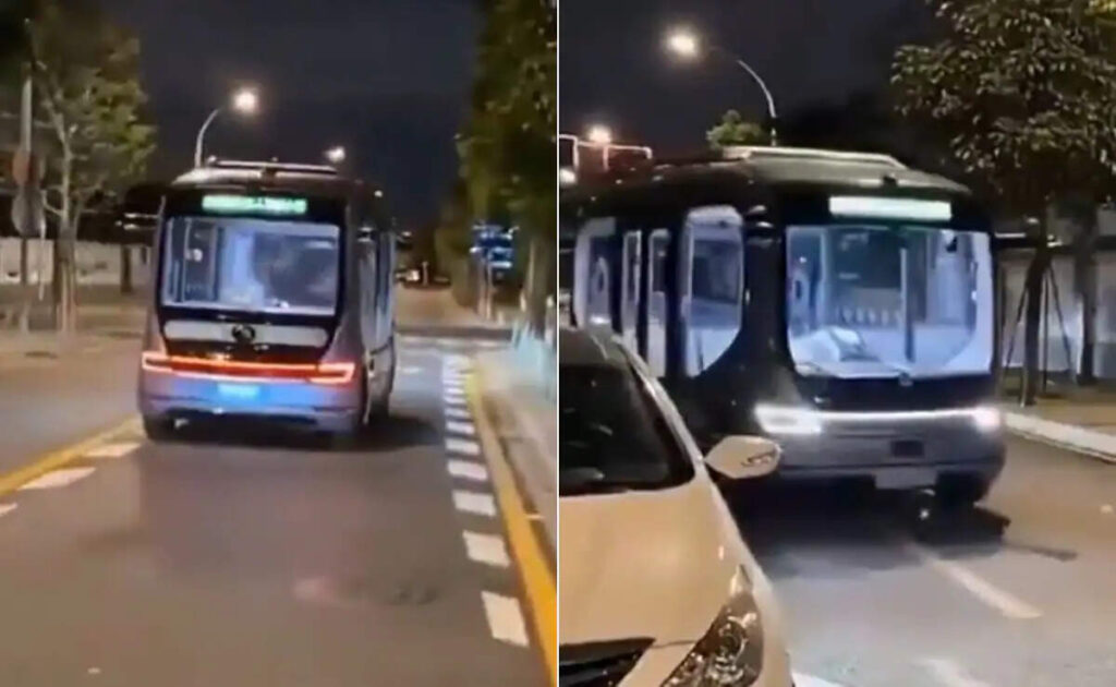 सोशल मीडिया पर वायरल हुई चीन की Self-Driving Bus, वायरल वीडियो देख लोग बोले -