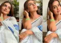 The heart of the neti on Akshara Singh's sari, the actress told that special means hidden behind this saree