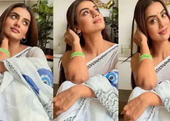 The heart of the neti on Akshara Singh's sari, the actress told that special means hidden behind this saree