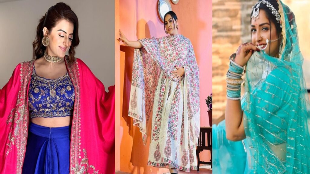 Traditional Dress for Navratri 2024: Do not follow yourself in Navratri, follow Bhojpuri actresses stylish stylish looks, traditional dress for Navratri 2024: Doon't Back from Decorating Navratri, Follo the Stunning stylish looks of bhojpuri actresses