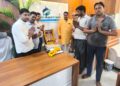 Vishwakarma Jayanti celebrations celebrated by firm by small scale industry Bharti Bahrod unit