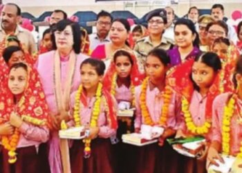 More than 5 lakh daughters were worshiped on Ashtami, more than 1,500 girls associated with Chief Minister Kanya Sumangla Yojana
