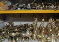 Market decorated for Dhanteras: Copper color prevails...abundance of designer utensils, copper utensils are being preferred for health
