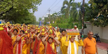 Lucknow News: 8 day Shiva Mahapuran Katha started with Kalash Yatra