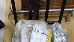 21.36 kg intoxicating substance recovered at Imphal Airport, two passengers coming to Delhi detained