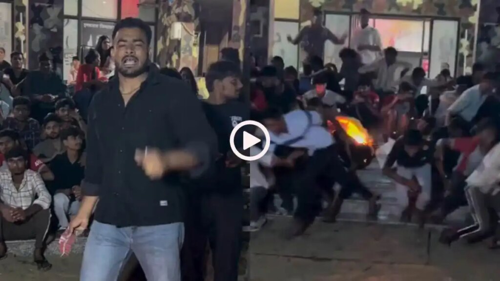 A string of burning firecrackers was thrown at a person making a reel, after watching the viral video people said - 'Is he a human being or a beast'