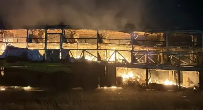 A terrible accident in the country. Dozens of people burnt to death. Bus caught fire amidst heavy rain in Kurnool.