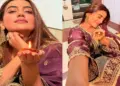 Akshara Singh congratulated fans on Diwali, the actress shared inside photos of her house.