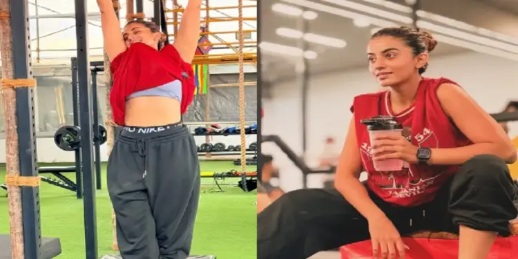 Akshara Singh shared gym pictures, in the latest post the actress was seen sweating during workout.