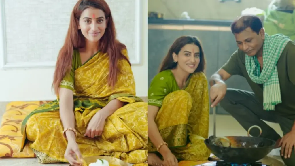 Akshara Singh started her Chhath fast with Nahay-Khay, the actress shared photos and videos.