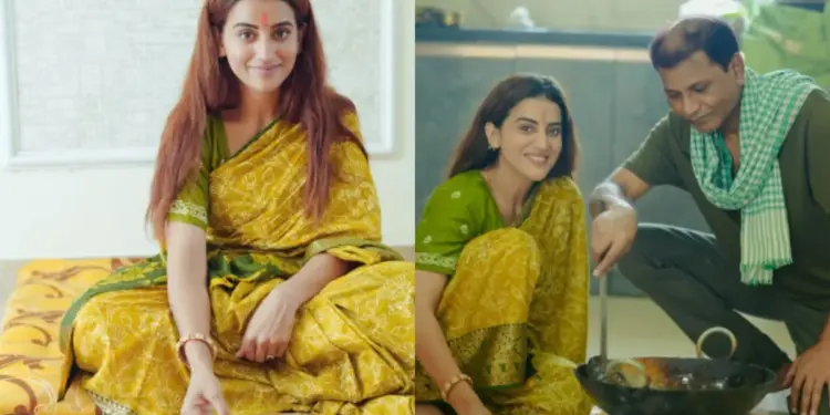 Akshara Singh started her Chhath fast with Nahay-Khay, the actress shared photos and videos.
