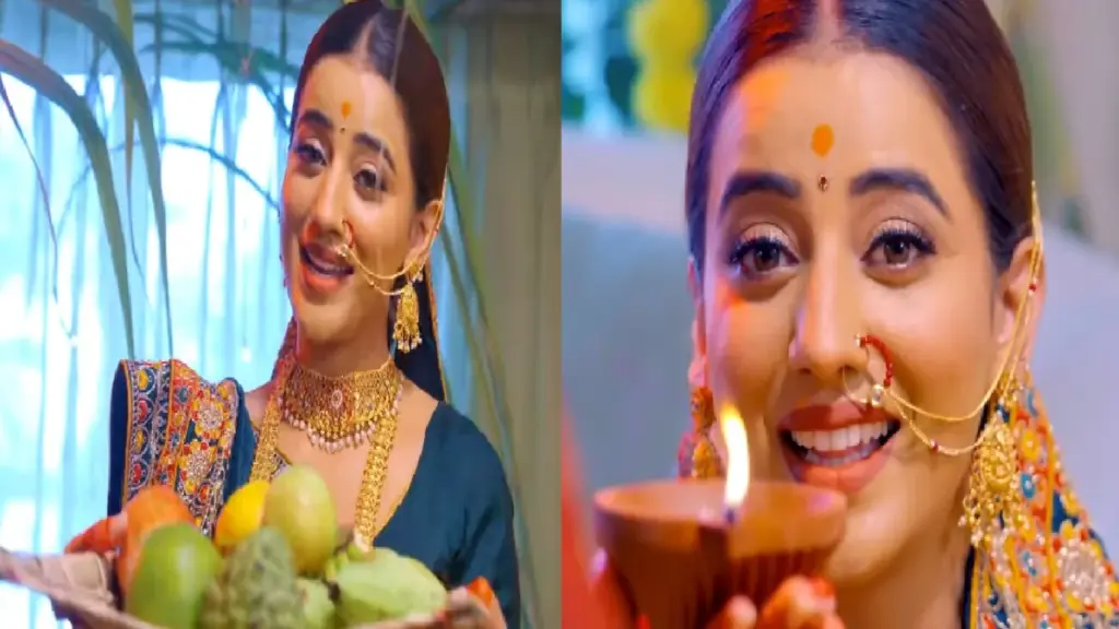 Akshara Singh's Chhath special song "Kelwa Ke Paat" released, actress becomes Chhath Vraati in the video of the song