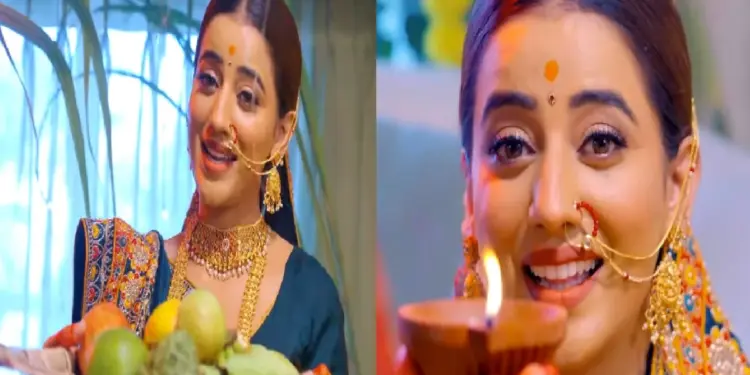 Akshara Singh's Chhath special song "Kelwa Ke Paat" released, actress becomes Chhath Vraati in the video of the song