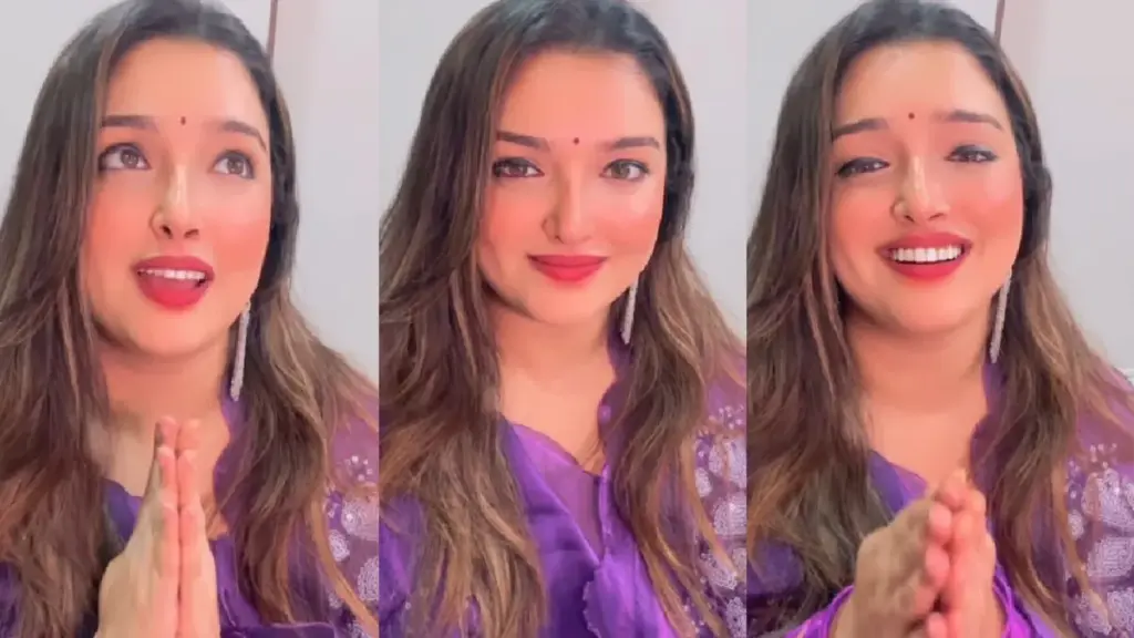 Amrapali Dubey congratulated Chhath on Kalpana Patwari's song, the video of the actress is going viral.