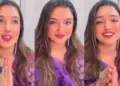 Amrapali Dubey congratulated Chhath on Kalpana Patwari's song, the video of the actress is going viral.