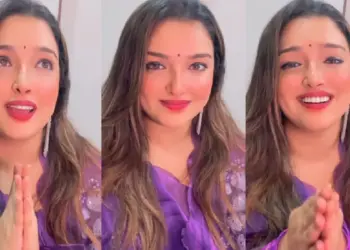 Amrapali Dubey congratulated Chhath on Kalpana Patwari's song, the video of the actress is going viral.