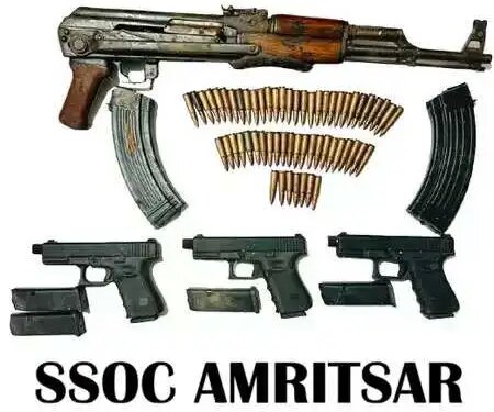 Amritsar: SSOC arrested three people, seized arms consignment from Pakistan