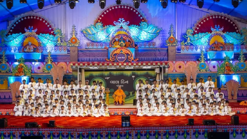 BAPS Mission Rajipo: Inspired by BAPS Mahant Swami Maharaj, Sanskrit studies are being promoted under Mission Rajipo; 40 thousand children converted Sanskrit into values, Inspired by BAPS Mahant Swami Maharaj, Sanskrit studies are being promoted under Mission Rajipo; 40,000 children have transformed Sanskrit into culture.