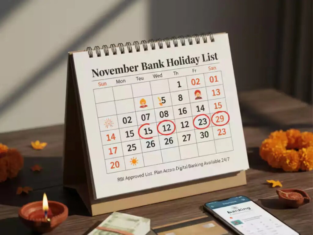 Bank Holidays November 2025: इस महीने इतने दिन नहीं खुलेंगे बैंक, चेक कर लें लिस्ट नहीं तो फंस सकते हैं जरूरी काम