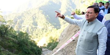 CM Dhami inspected Champawat Tanakpur route ordered permanent fix for Swala danger zone. CM Dhami inspected Champawat-Tanakpur road, gave instructions for permanent solution in Swala Danger Zone. News Track in Hindi