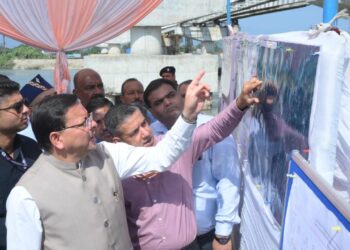 CM Pushkar Singh Dhami Inspects â‚¹500 Crore Banbasa Land Port Project to Boost Indo-Nepal Trade. Uttarakhand News: Chief Minister Pushkar Singh Dhami inspected ₹500 crore Banbasa Land Port. News Track in Hindi