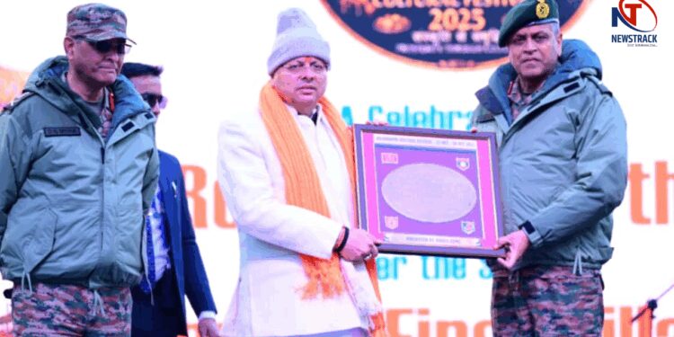 CM Pushkar Singh Dhami attends Devbhoomi Cultural Festival 2025 in Mana, promotes local tourism. Grand closing of Devbhoomi cultural festival in Mana village – new flight for tourism and economy in marginal areas. News Track in Hindi