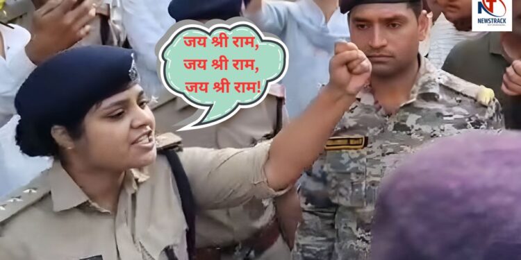 CSP Hina Khan Muslim officer Jai Shri Ram slogan video| sparked Gwalior Ambedkar statue controversy. Who is Muslim officer Hina Khan? Video of people raising slogans of 'Jai Shri Ram' goes viral, Ambedkar statue controversy heated up. News Track in Hindi
