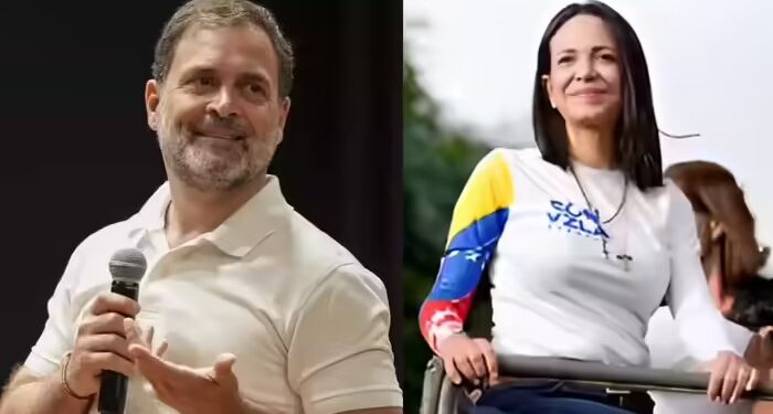 Congress Leader Demands Nobel Peace Prize for Rahul Gandhi. Compares Him to Venezuela’s Machado | Rahul Gandhi deserves the Nobel Peace Prize! Congress leader said - doing the same thing as 'Machado'... News Track in Hindi