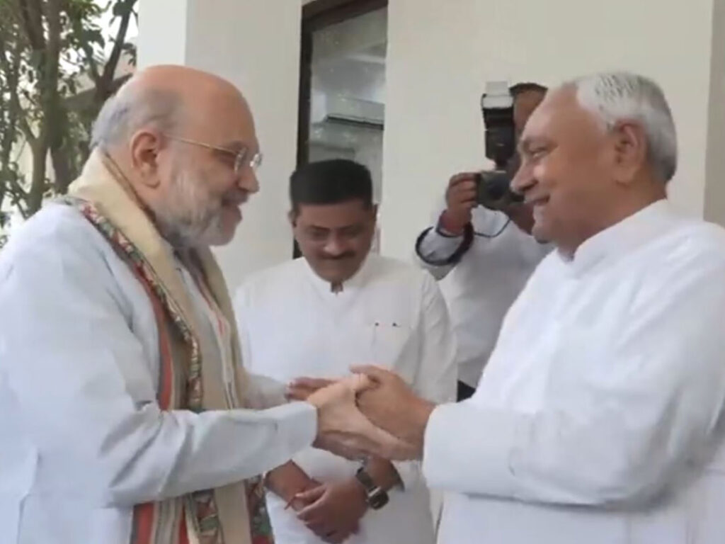 Countdown to assembly elections in Bihar, Amit Shah arrives in Patna to meet Nitish