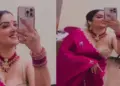 Fans went crazy after seeing Amrapali Dubey in pink saree, the actress's style made her crazy