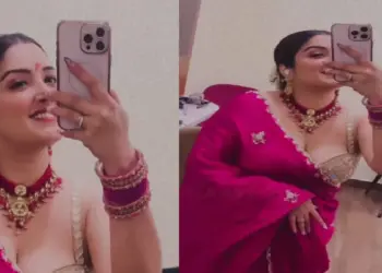 Fans went crazy after seeing Amrapali Dubey in pink saree, the actress's style made her crazy