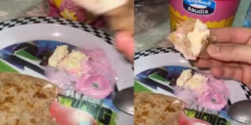From which world do such people come? People's mind went crazy after seeing the girl eating paratha with ice cream, watch viral video