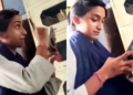 It was difficult to watch the reel in the office! The girl got angry after senior's explanation and said - 'If you talk too much, you will face old age in jail...', watch video