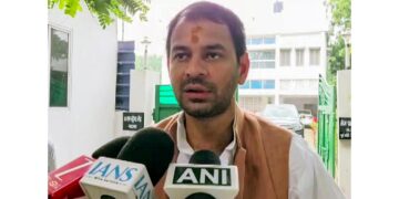 JJD chief Tej Pratap Yadav filed nomination from Mahua