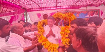 MLA inaugurated Panchayat building: Announcement of construction of boundary wall at a cost of Rs 10 lakh, villagers gave grand welcome