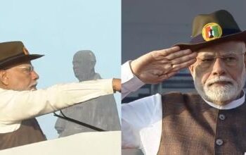 Prime Minister Modi administered the 'Pledge of Unity' to the people present at the National Unity Day function.