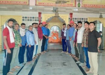 RAS selected Suresh Meena and Jitendra Jangid were publicly felicitated in village Dhanavad.