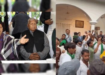 RJD MLA Satish Kumar faces huge protest at Lalu-Rabri Residence; Crowd Demands "Thief MLA | Angry crowd entered Lalu-Rabri's house, there was a huge uproar!