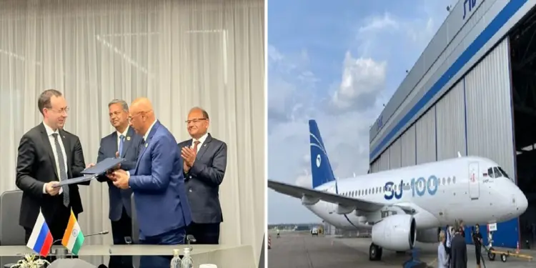 SJ-100 Aircraft To Be Manufactured In India: Russian passenger aircraft SJ-100 to be manufactured in India, MoU signed between HAL and Russian company UAC, Russia passenger aircraft SJ-100 to be manufactured in India, MoU signed between HAL and Russian company UAC